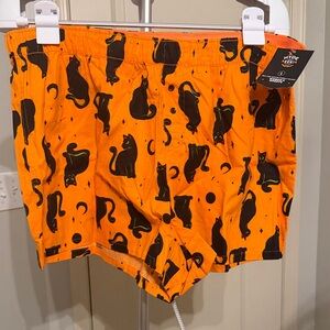 Hyde & EEK! Orange Cat Print Women's Shorts